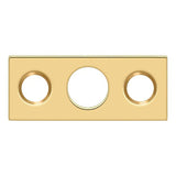 Deltana SP7FBR003 SP7FBR 1-1/2" x 5/8" Strike Plate for 7" Flush Bolt Lifetime Polished Brass