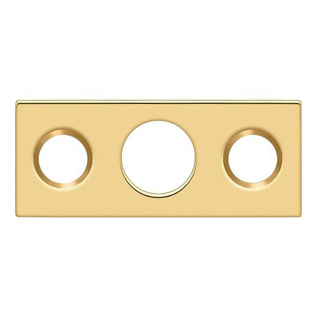 Deltana SP7FBR003 SP7FBR 1-1/2" x 5/8" Strike Plate for 7" Flush Bolt Lifetime Polished Brass