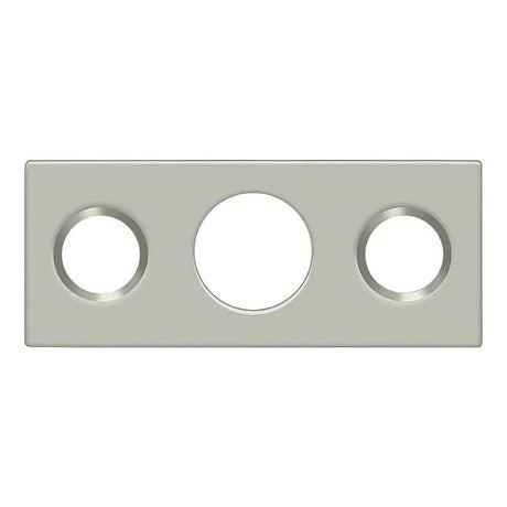 Deltana SP7FBR15 SP7FBR 1-1/2" x 5/8" Strike Plate for 7" Flush Bolt Satin Nickel