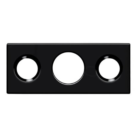 Deltana SP7FBR19 SP7FBR 1-1/2" x 5/8" Strike Plate for 7" Flush Bolt Paint Black