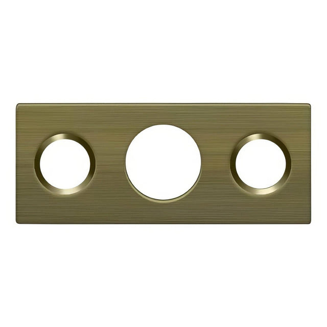 Deltana SP7FBR5 SP7FBR 1-1/2" x 5/8" Strike Plate for 7" Flush Bolt Antique Brass
