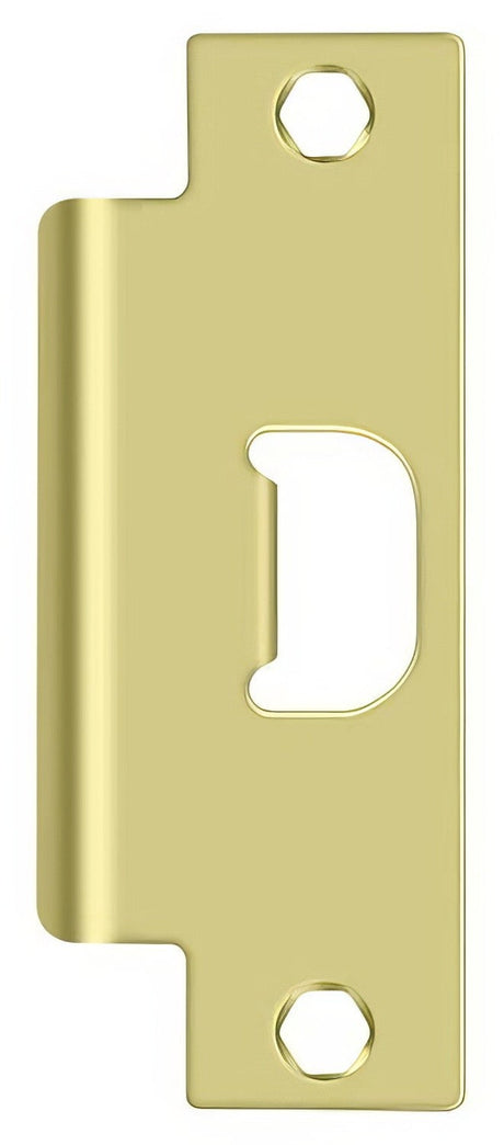Deltana SPAN478U3 polished brass strike plate