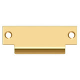 Deltana SPBDB478CR003 SPBDB478 4-7/8" ANSI T-Strike Plate without Latch Hole Lifetime Polished Brass