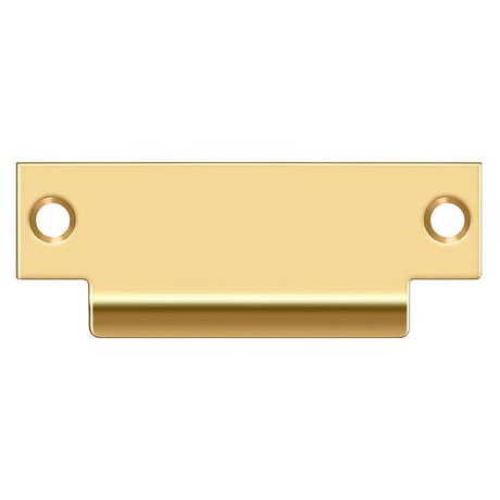 Deltana SPBDB478CR003 SPBDB478 4-7/8" ANSI T-Strike Plate without Latch Hole Lifetime Polished Brass