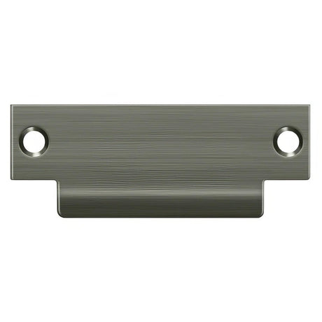 Deltana SPBDB478U15A SPBDB478 4-7/8" ANSI T-Strike Plate without Latch Hole Antique Nickel