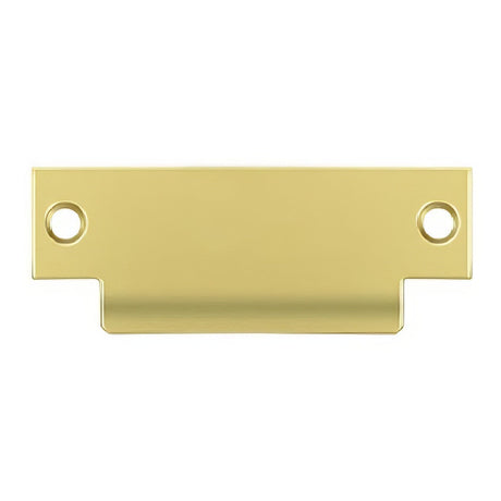 Deltana SPBDB478U3 SPBDB478 4-7/8" ANSI T-Strike Plate without Latch Hole Polished Brass