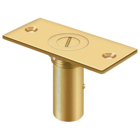Deltana SPDP35S003 SPDP35 3-1/2" Dust Proof Strike with Safety Lock Lifetime Polished Brass