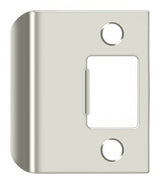 Deltana SPE200U14 SPE200U 2" x 2-1/4" Extended Lip Strike Plate Bright Nickel