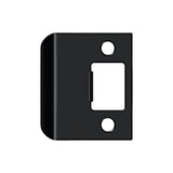 Deltana SPE200U19 SPE200U 2" x 2-1/4" Extended Lip Strike Plate Black