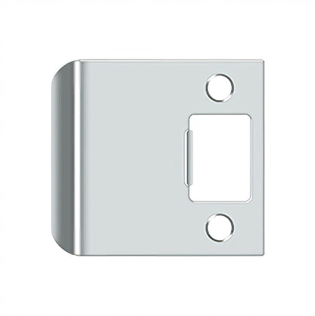 Deltana SPE250U26 bright chrome extended lip strike plate