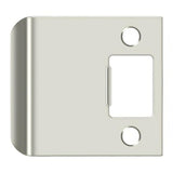 Deltana SPE250U14 SPE250 2-1/2" x 2-1/4" Extended Lip Strike Plate Bright Nickel