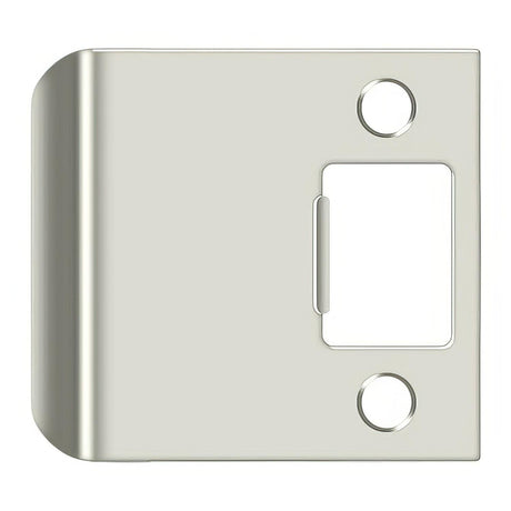 Deltana SPE250U14 SPE250 2-1/2" x 2-1/4" Extended Lip Strike Plate Bright Nickel