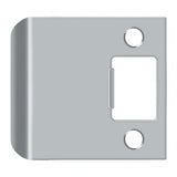 Deltana SPE250U26D SPE250 2-1/2" x 2-1/4" Extended Lip Strike Plate Satin Chrome
