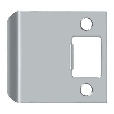 Deltana SPE250U26D SPE250 2-1/2" x 2-1/4" Extended Lip Strike Plate Satin Chrome