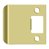 Deltana SPE250U3 SPE250 2-1/2" x 2-1/4" Extended Lip Strike Plate Polished Brass