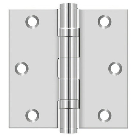 Deltana SS35BU32 SS35BU 3-1/2" x 3-1/2" Stainless Steel Square Corner Ball Bearing Door Hinge Polished Stainless Steel