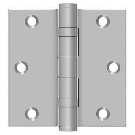 Deltana SS35BU32D SS35BU 3-1/2" x 3-1/2" Stainless Steel Square Corner Ball Bearing Door Hinge Satin Stainless Steel