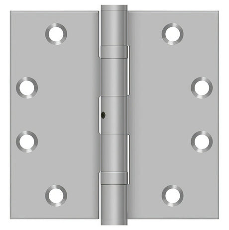 Deltana SS45NBU32D SS45NBU 4-1/2" x 4-1/2" Stainless Steel Square Corner Ball Bearing Door Hinge NRP Satin Stainless Steel
