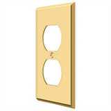 Deltana SWP4752CR003 SWP4752 Double Outlet Switch Plates Lifetime Polished Brass