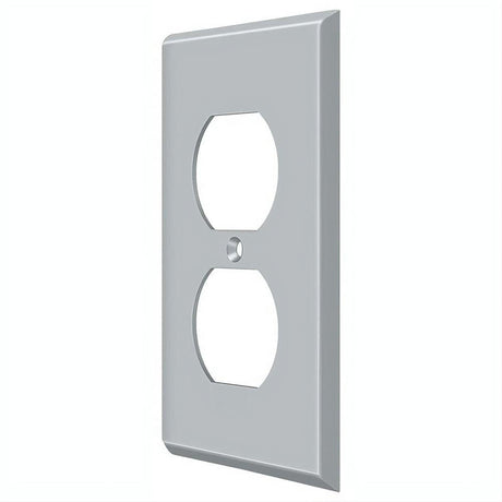 Deltana SWP4752U26D SWP4752 Double Outlet Switch Plates Satin Chrome