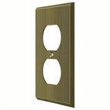Deltana SWP4752U5 SWP4752 Double Outlet Switch Plates Antique Brass