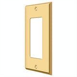 Deltana SWP4754CR003 SWP4754 Single GFI Switch Plates Lifetime Polished Brass