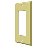 Deltana SWP4754U3 SWP4754 Single GFI Switch Plates Polished Brass