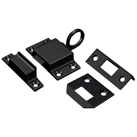 Deltana TC80U19 TC80 Transom Catch for Doors or Small Windows Black