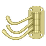 Deltana TSH40U3 TSH40 HD Triple Swivel Hook Polished Brass