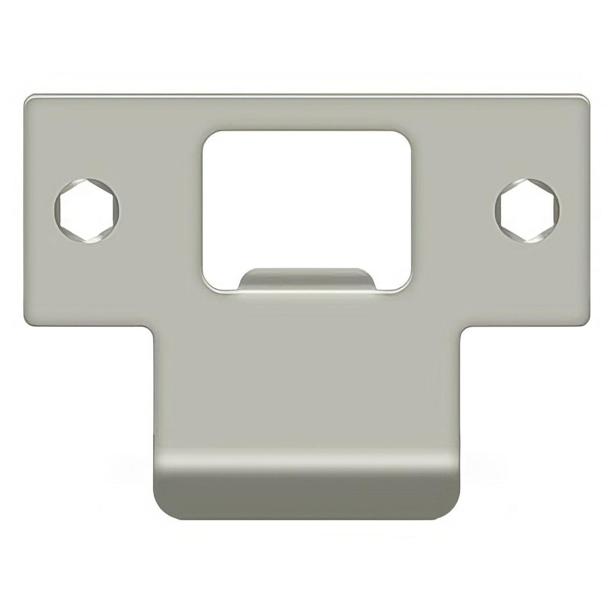 Deltana TSPE200U15 TSPE200 2-3/4" x 2" Extended Lip T-Strike Plate Satin Nickel