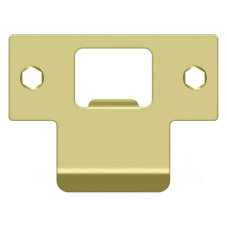 Deltana TSPE200U3 TSPE200 2-3/4" x 2" Extended Lip T-Strike Plate Polished Brass