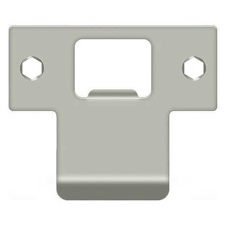 Deltana TSPE225U15 TSPE225 2-3/4" x 2-3/8" Extended Lip T-Strike Plate Satin Nickel