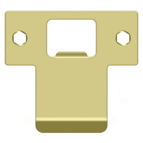 Deltana TSPE250U3 TSPE250 2-3/4" x 2-5/8" Extended Lip T-Strike Plate Polished Brass