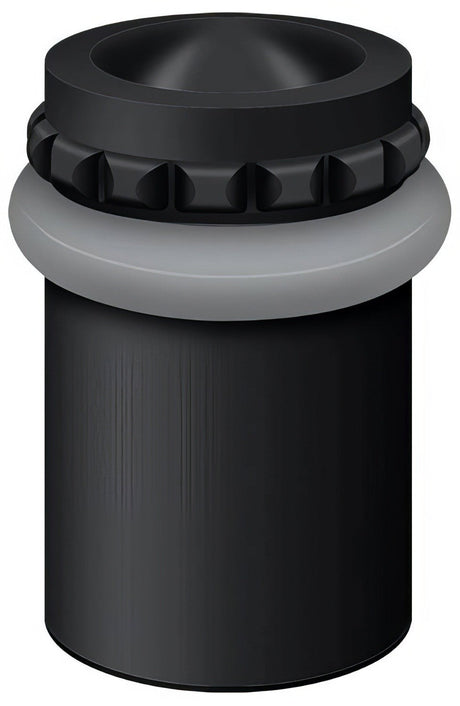 Deltana UFBP5000U19 UFBP5000 2-1/8" Height Round Universal Floor Bumper Pattern Cap Black