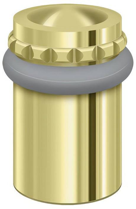 Deltana UFBP5000U3 UFBP5000 2-1/8" Height Round Universal Floor Bumper Pattern Cap Polished Brass