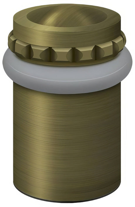 Deltana UFBP5000U5 UFBP5000 2-1/8" Height Round Universal Floor Bumper Pattern Cap Antique Brass