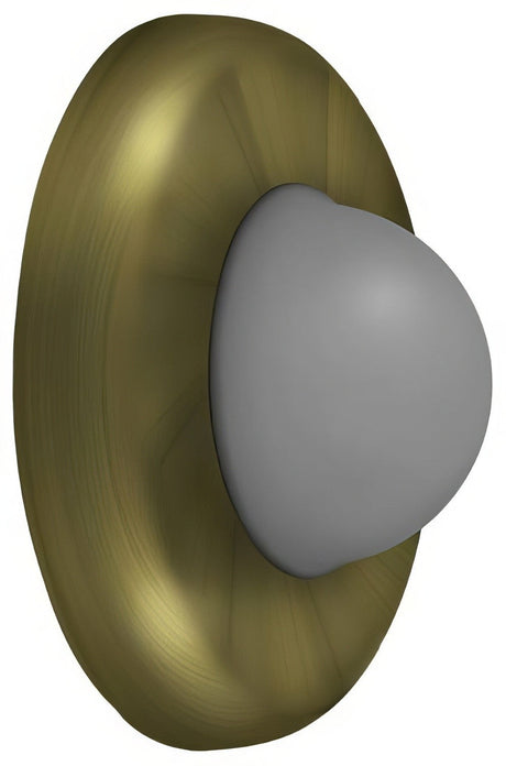 Deltana WBC250U5 antique brass wall mount door stop