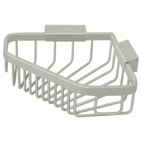 Deltana WBC6353U15 WBC6353 6" Pentagon Wire Corner Shower Basket Satin Nickel