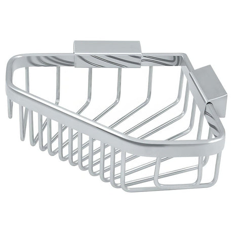 Deltana WBC6353U26 WBC6353 6" Pentagon Wire Corner Shower Basket Chrome