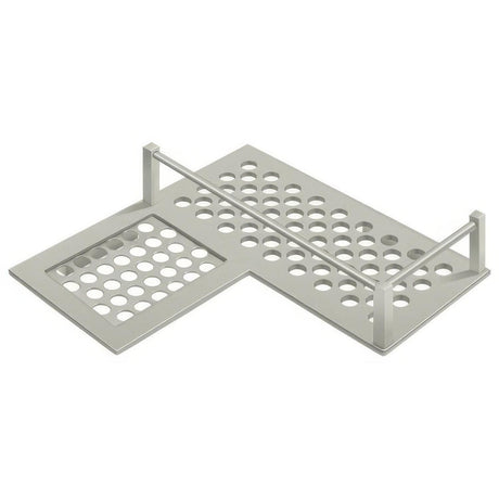 Deltana WBHDCL9U15 WBHDCL9 9" HD Left Hand L Shaped Corner Shelf Satin Nickel
