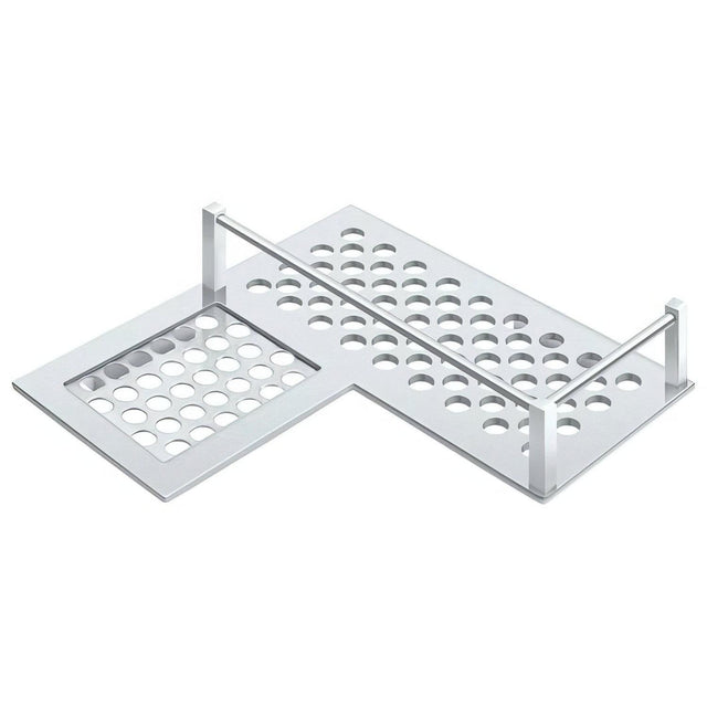 Deltana WBHDCL9U26 WBHDCL9 9" HD Left Hand L Shaped Corner Shelf Chrome