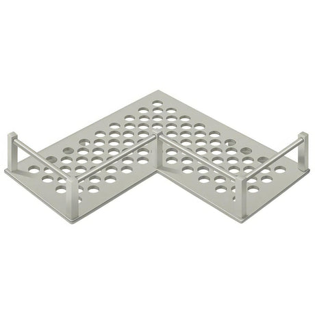 Deltana WBHDUC9U15 WBHDUC9 9" HD Universal L Shaped Corner Shelf Satin Nickel