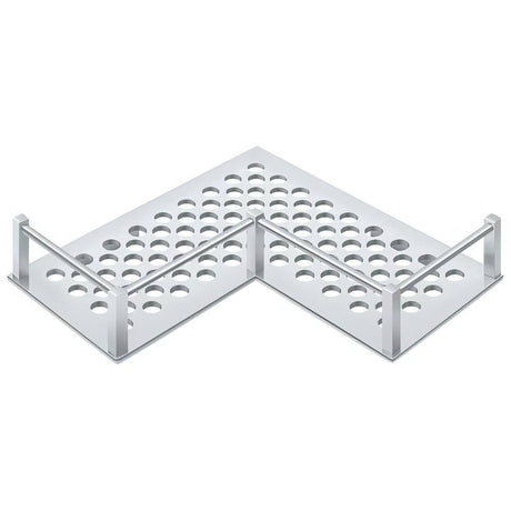 Deltana WBHDUC9U26 WBHDUC9 9" HD Universal L Shaped Corner Shelf Chrome
