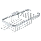 Deltana WBR1051HU26 WBR1051H 10-3/8" x 4-7/8" Dual Level Wire Shower Basket with Hook Chrome