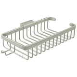 Deltana WBR1052HU15 WBR1052H 10-3/8" x 4-7/8" Wire Shower Basket with Hook Satin Nickel