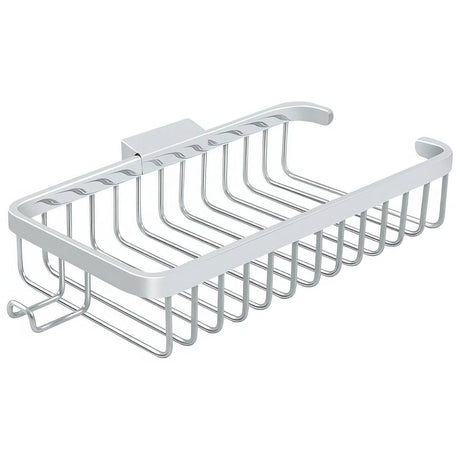 Deltana WBR1052HU26 WBR1052H 10-3/8" x 4-7/8" Wire Shower Basket with Hook Chrome