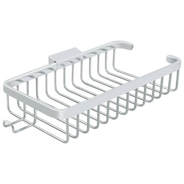 Deltana WBR1052HU26 WBR1052H 10-3/8" x 4-7/8" Wire Shower Basket with Hook Chrome