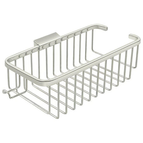 Deltana WBR1054HU14 WBR1054H 10-3/8" x 4-7/8" Wire Shampoo Shower Basket with Hook Polished Nickel