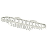 Deltana WBR1835U14 WBR1835 18" x 3-1/2" Dual Level Wire Shower Basket Bright Nickel
