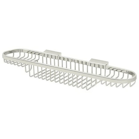 Deltana WBR1835U14 WBR1835 18" x 3-1/2" Dual Level Wire Shower Basket Bright Nickel